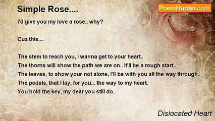 Dislocated Heart - Simple Rose....