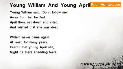 GREENWOLFE 1962 - Young  William  And  Young  April