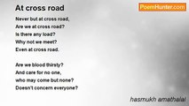 hasmukh amathalal - At cross road