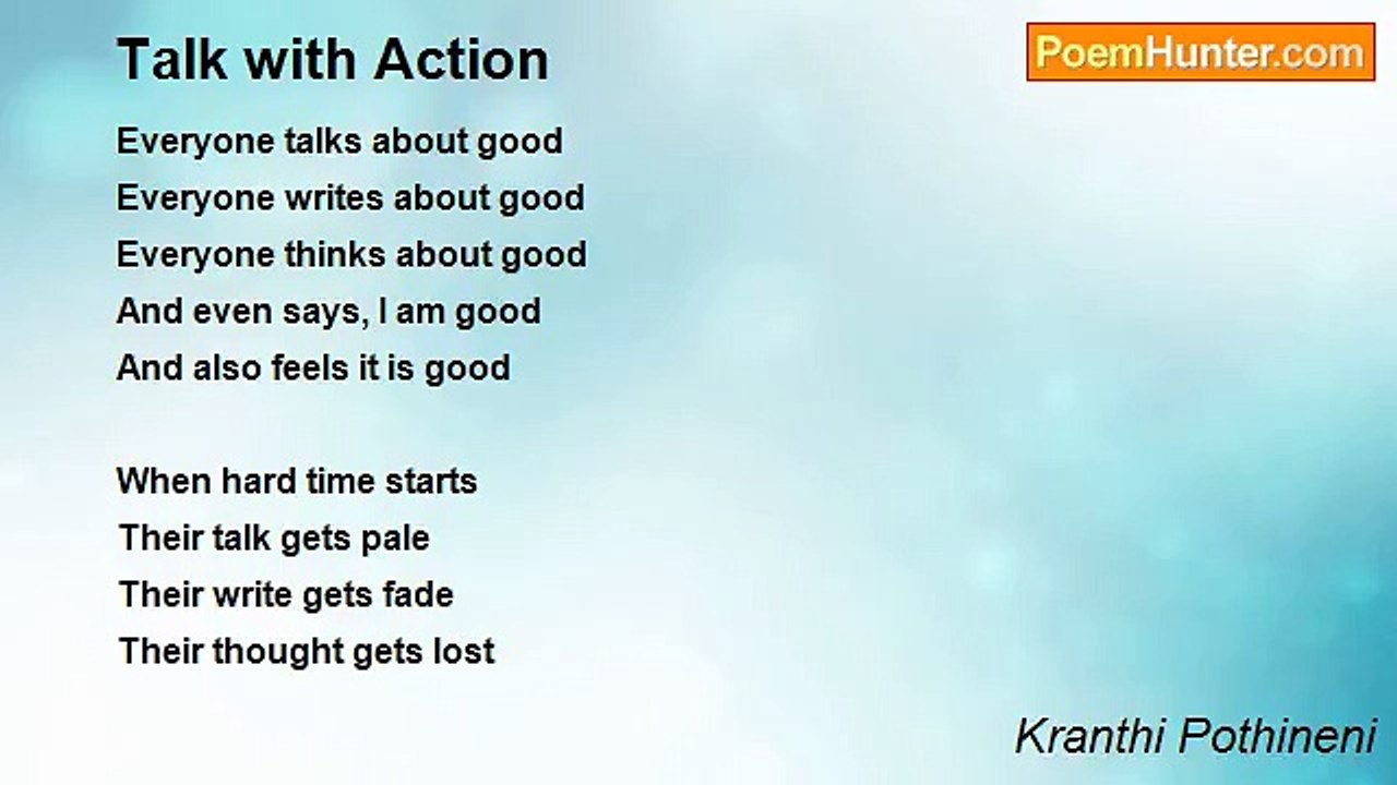 Kranthi Pothineni - Talk with Action