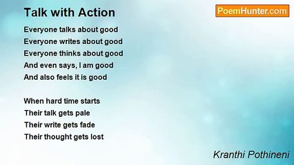 Kranthi Pothineni - Talk with Action