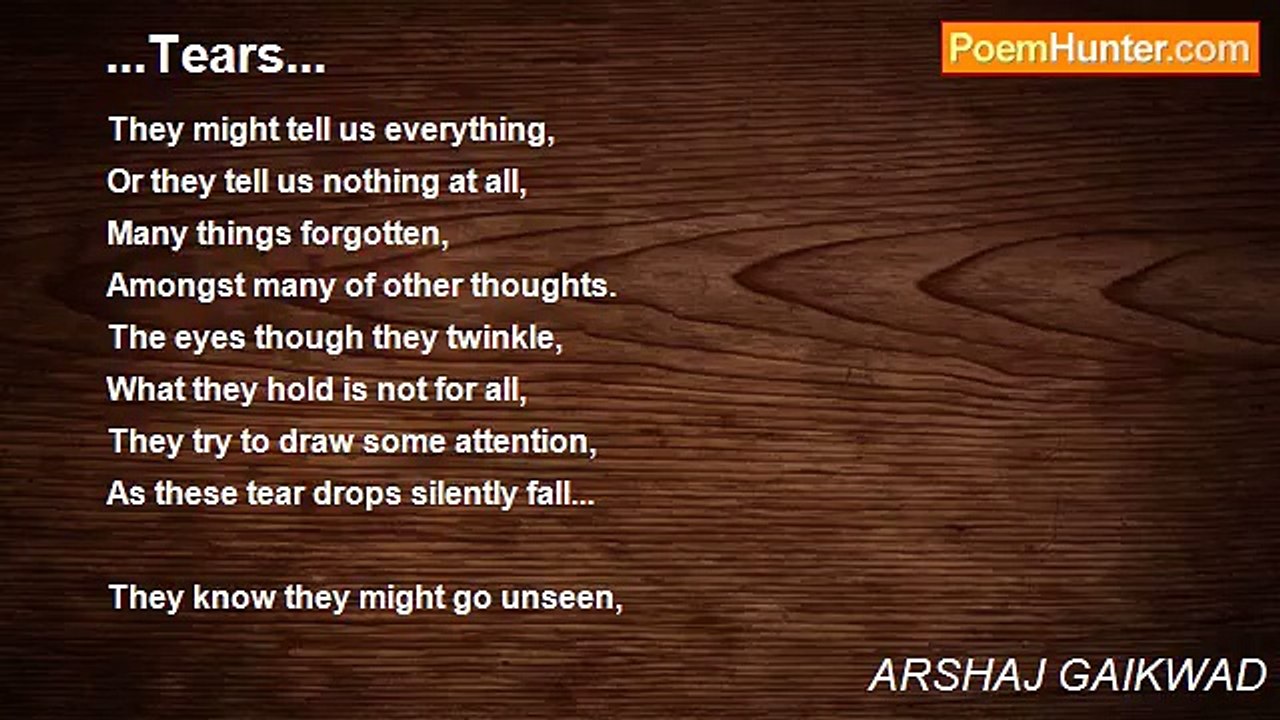 ARSHAJ GAIKWAD - ...Tears...