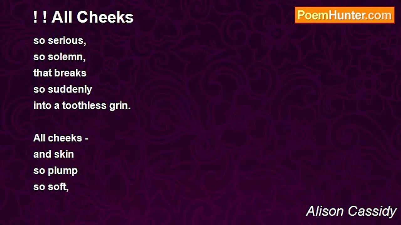 Alison Cassidy - ! ! All Cheeks