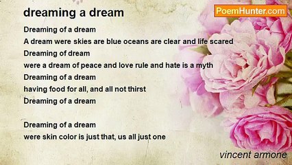vincent armone - dreaming a dream