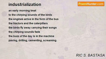 RIC S. BASTASA - industrialization