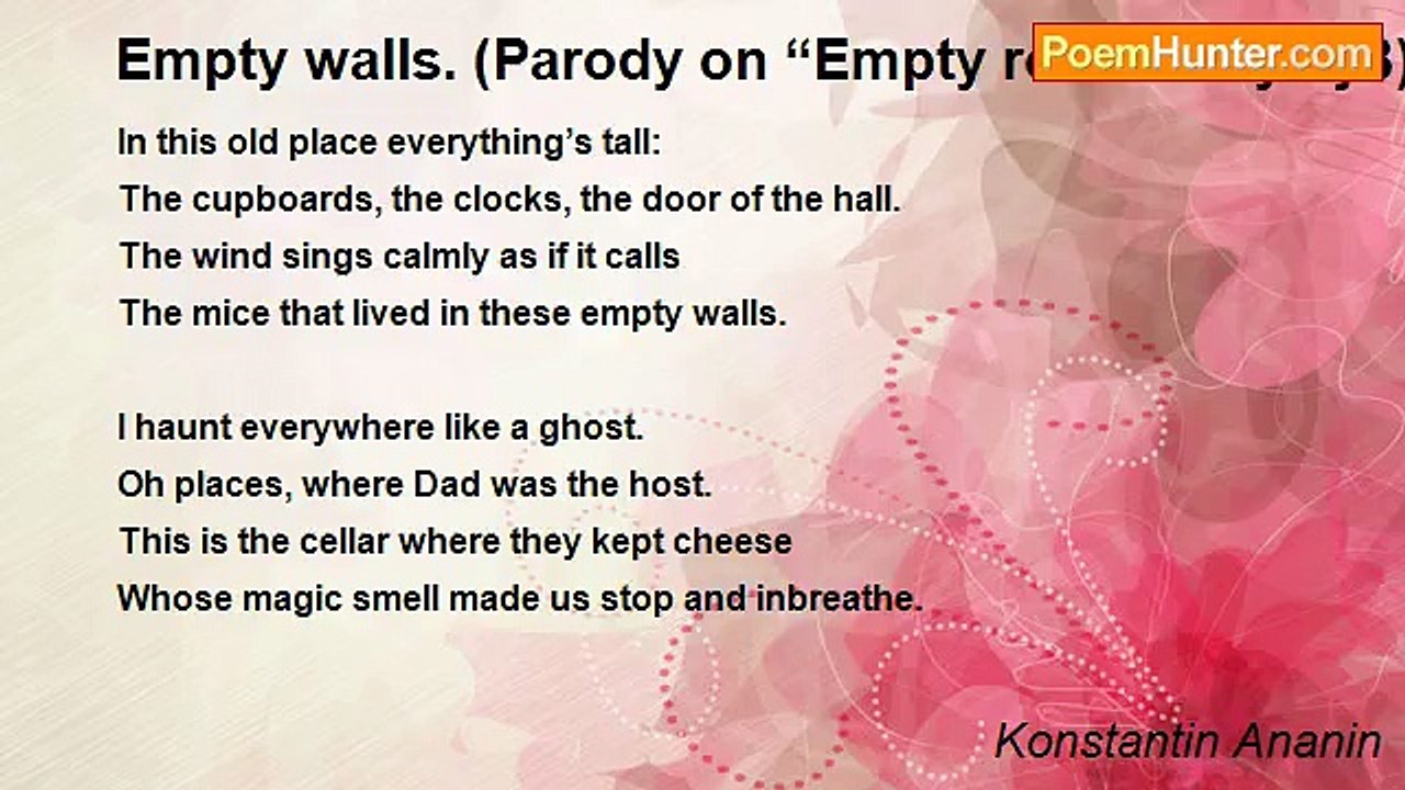 Konstantin Ananin - Empty walls. (Parody on “Empty rooms” by TjB) .