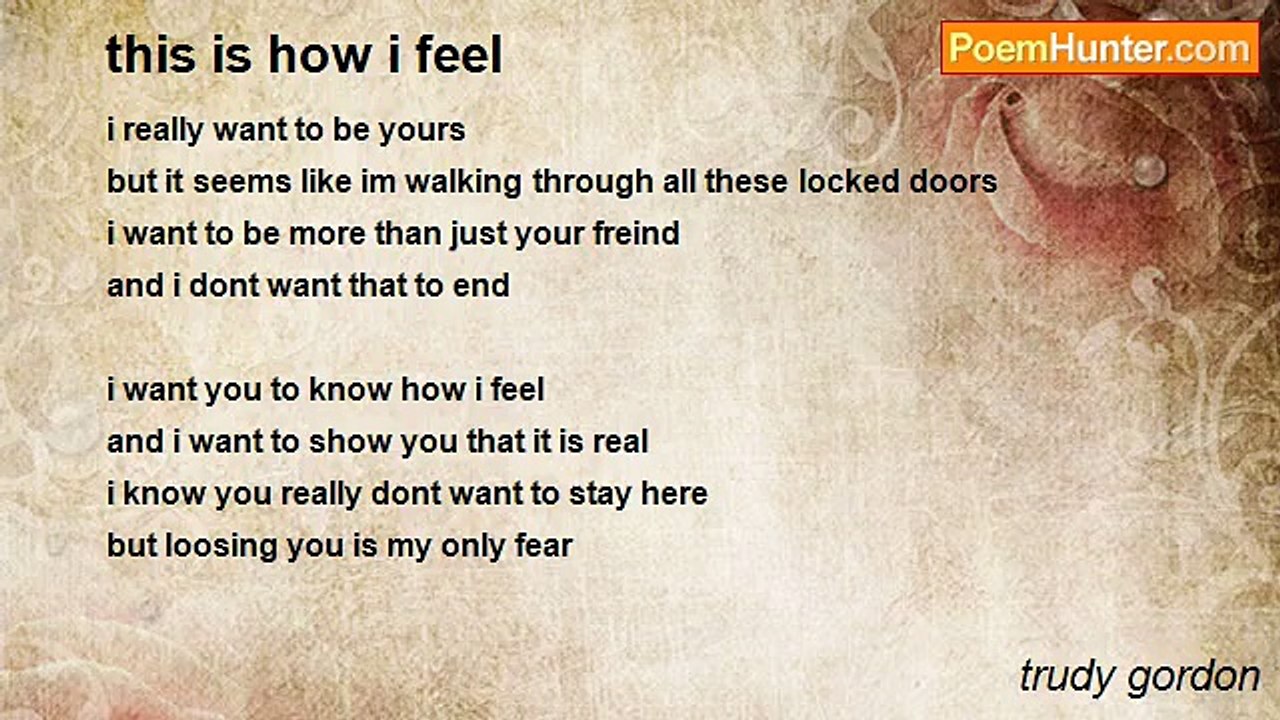 trudy gordon - this is how i feel