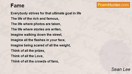 Sean Lee - Fame