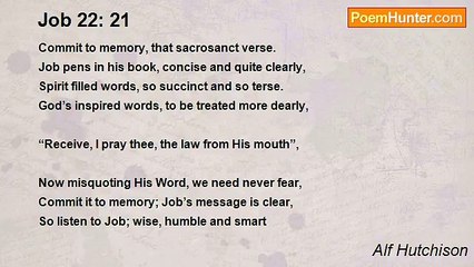 Alf Hutchison - Job 22: 21