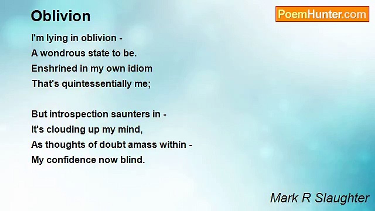 Mark R Slaughter - Oblivion