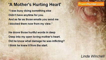 Linda Winchell - 'A Mother's Hurting Heart'