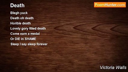 Victoria Walls - Death
