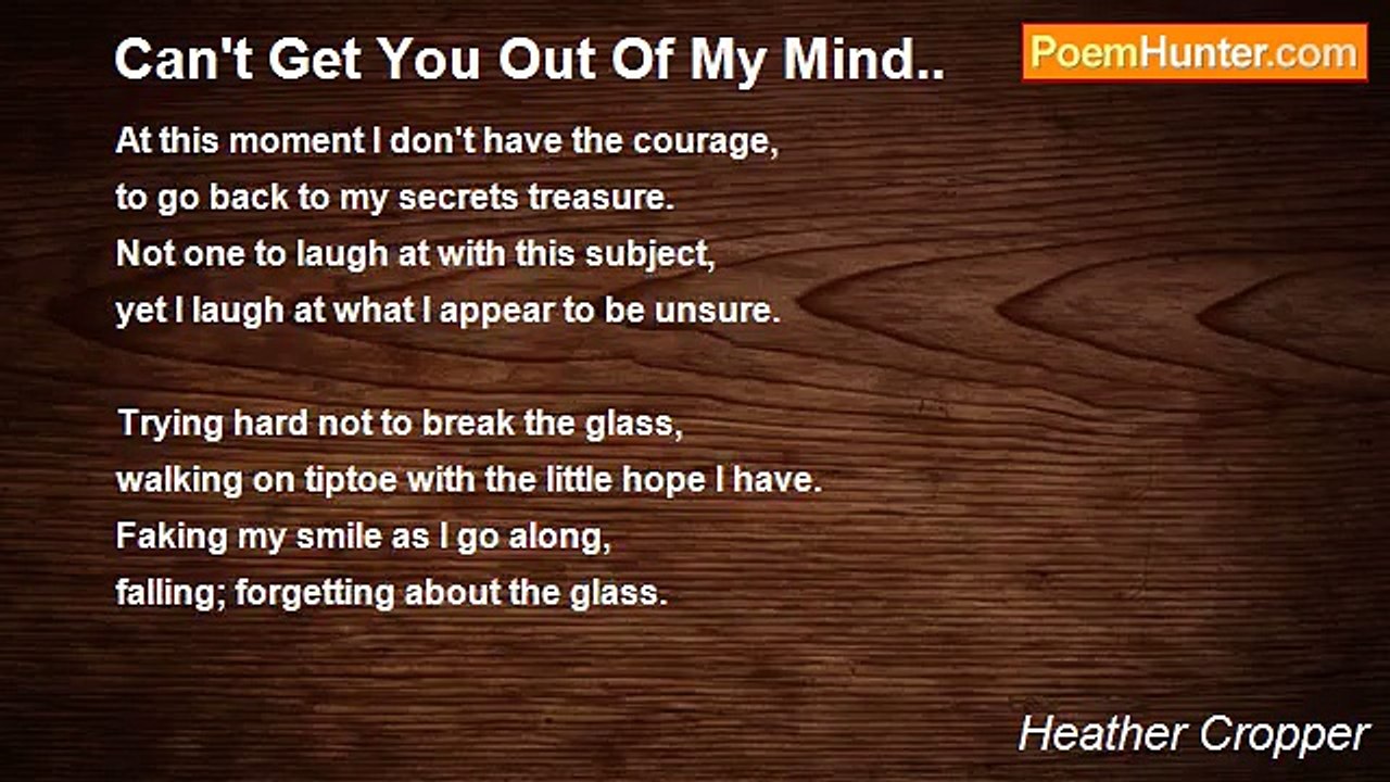 Heather Cropper - Can't Get You Out Of My Mind..