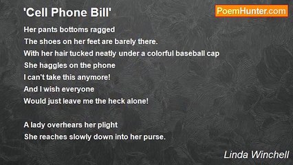 Linda Winchell - 'Cell Phone Bill'