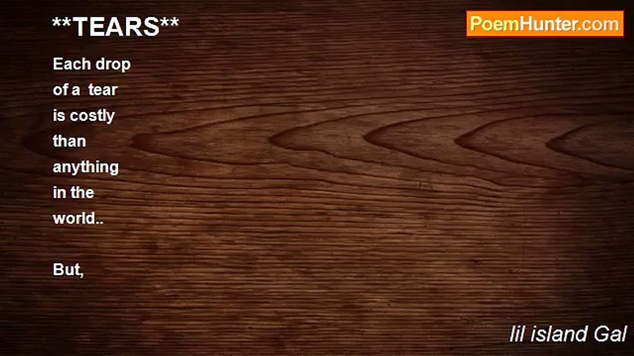 lil island Gal - **TEARS**