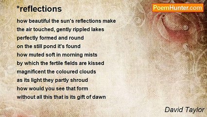 David Taylor - *reflections