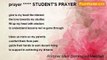 Rommel Mark Dominguez Marchan - prayer ***** STUDENT'S PRAYER