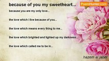 hazem al jaber - because of you my sweetheart...