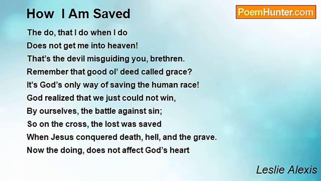 Leslie Alexis - How  I Am Saved