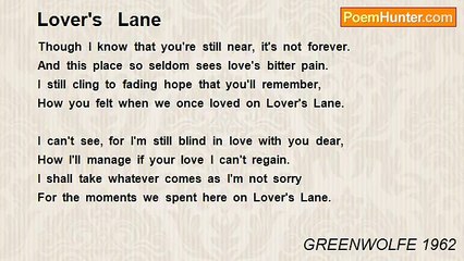 GREENWOLFE 1962 - Lover's   Lane