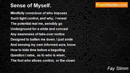 Fay Slimm - Sense of Myself.