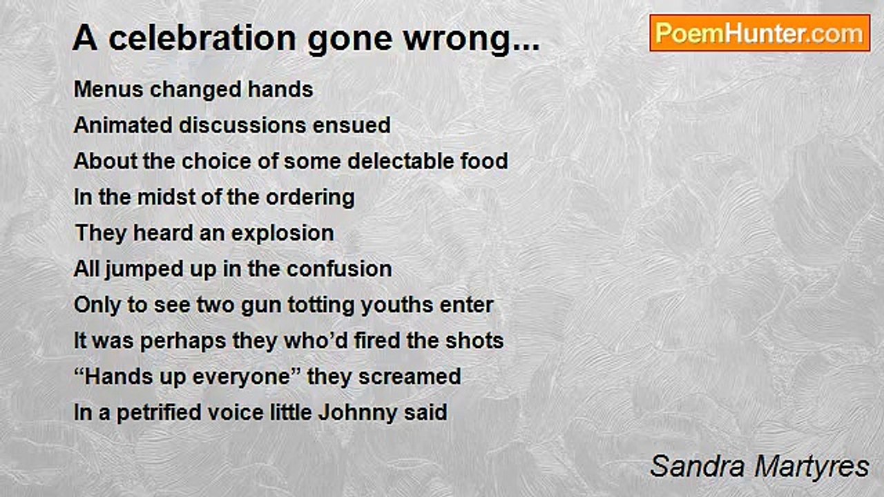 Sandra Martyres - A celebration gone wrong...