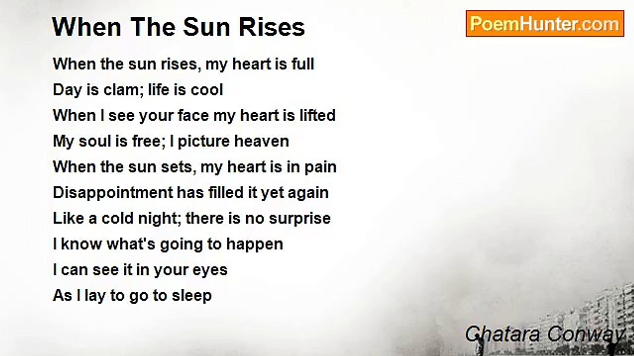 Chatara Conway - When The Sun Rises