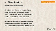 Thad Wilk - ~   She's Lost   ~