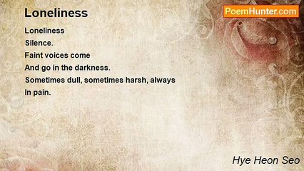 Hye Heon Seo - Loneliness