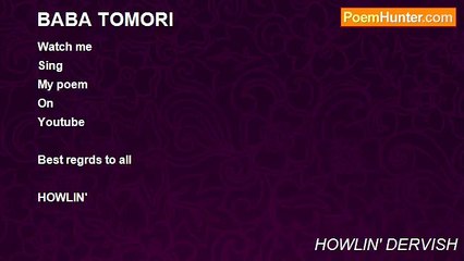 HOWLIN' DERVISH - BABA TOMORI