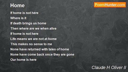 Claude H Oliver II - Home