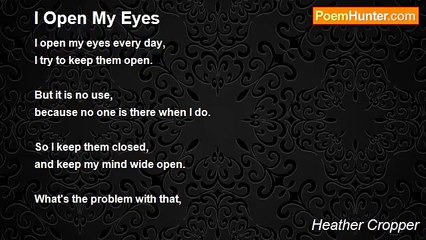 Heather Cropper - I Open My Eyes