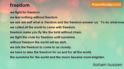 hisham hussien - freedom