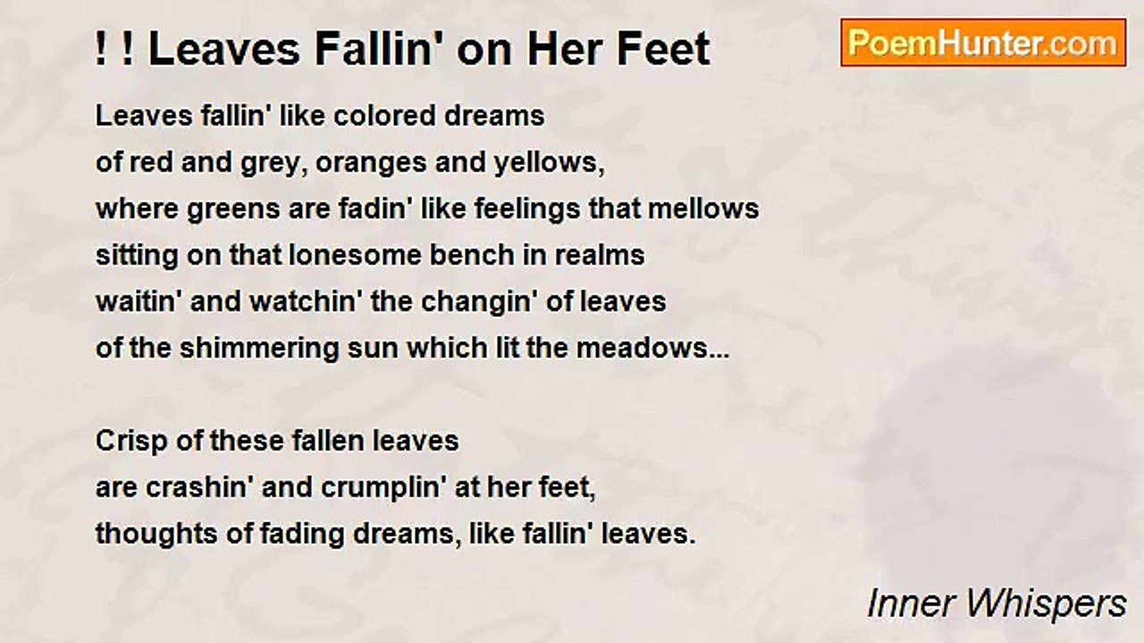 Inner Whispers - ! ! Leaves Fallin' on Her Feet