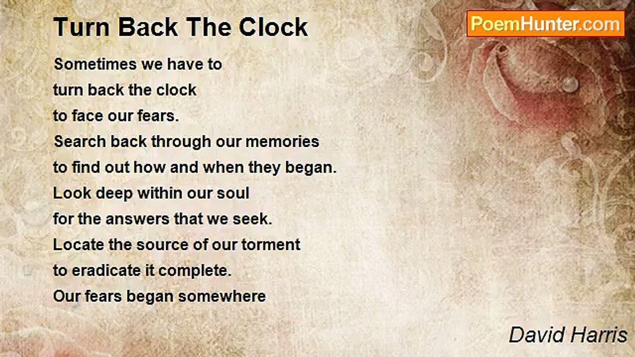 David Harris - Turn Back The Clock