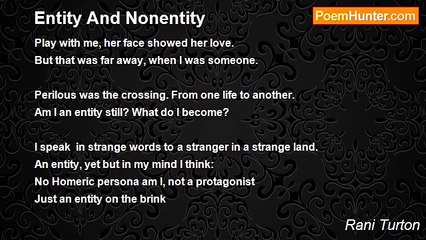 Rani Turton - Entity And Nonentity
