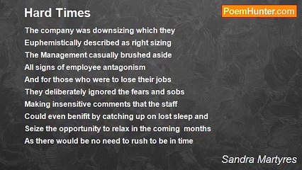 Sandra Martyres - Hard Times