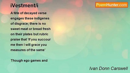 Ivan Donn Carswell - iVestment/i