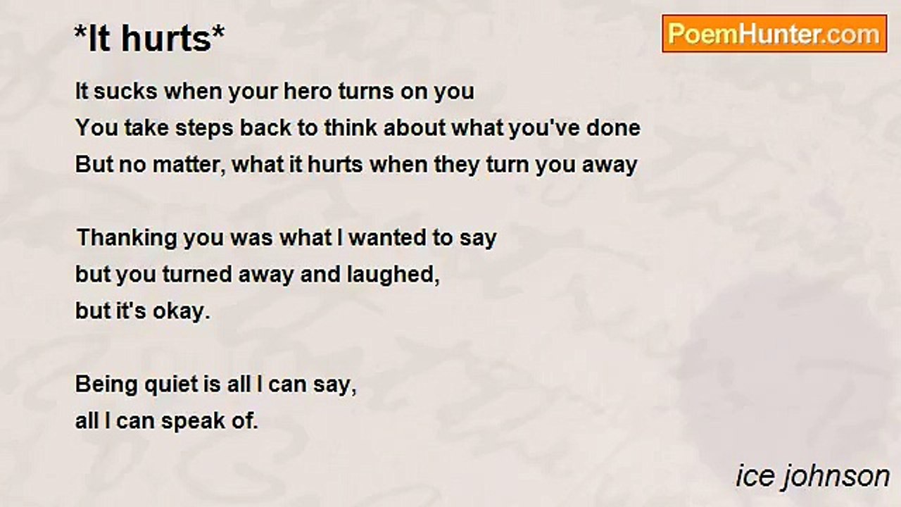 ice johnson - *It hurts*