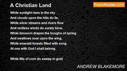 ANDREW BLAKEMORE - A Christian Land