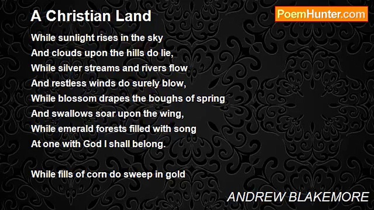 ANDREW BLAKEMORE - A Christian Land