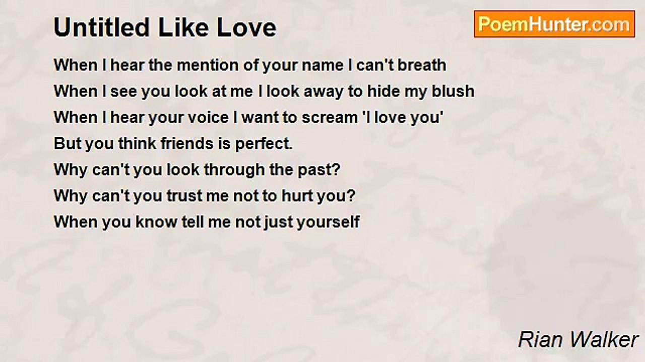 Rian Walker - Untitled Like Love