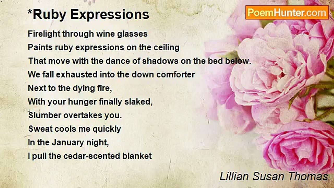 Lillian Susan Thomas - *Ruby Expressions