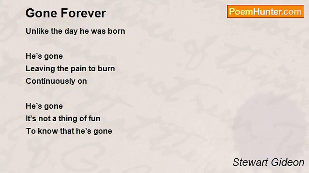 Stewart Gideon - Gone Forever