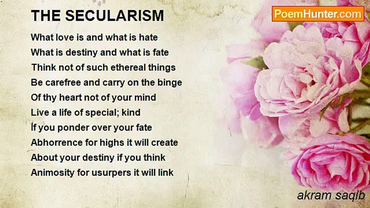 akram saqib - THE SECULARISM