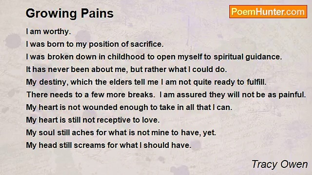 Tracy Owen - Growing Pains