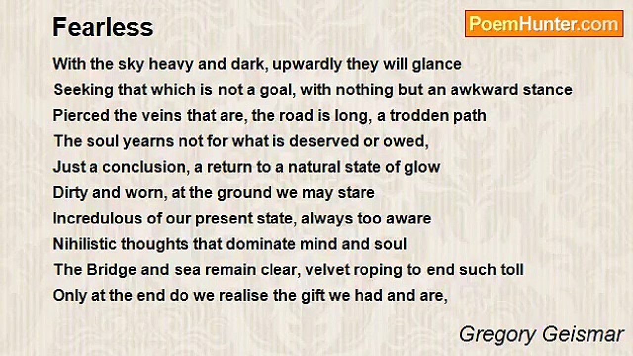 Gregory Geismar - Fearless
