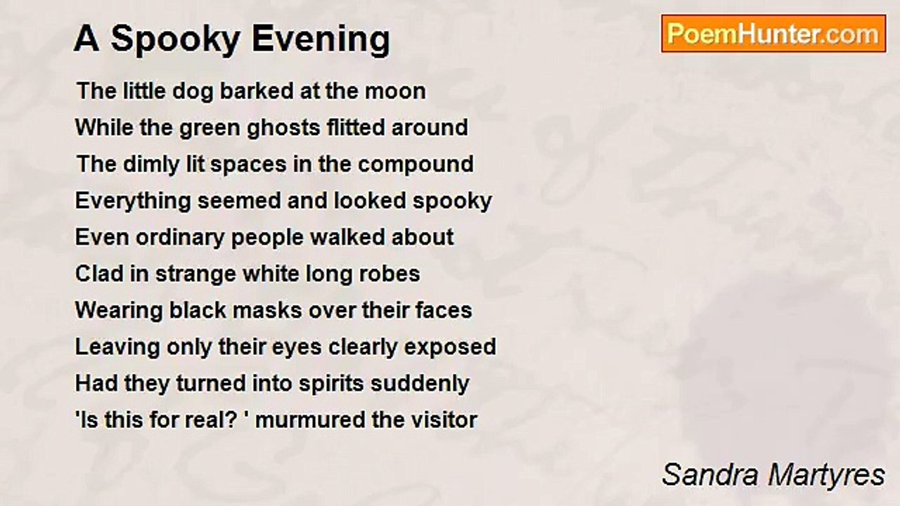 Sandra Martyres - A Spooky Evening