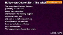 David Harris - Halloween Quartet No 3 The Witches House