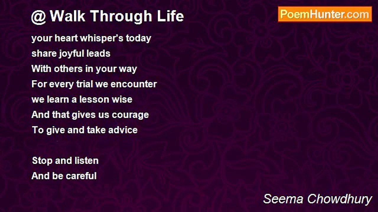 Seema Chowdhury - Walk Through Life